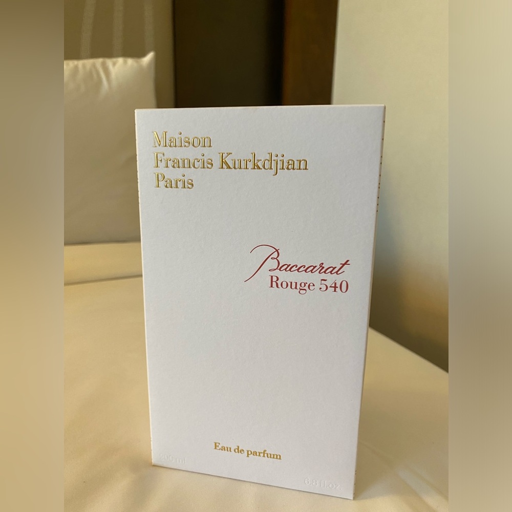 EMPTY BACCARAT PERFUME BOX - Rouge 540 6.8 fl.oz. - PRISTINE